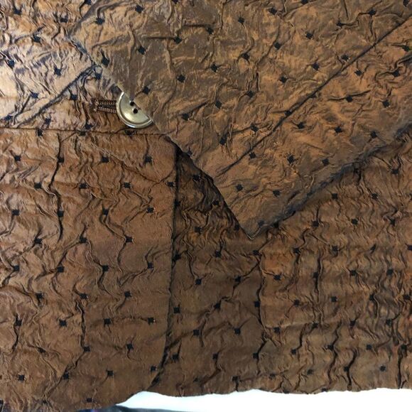 Coldwater Creek Crinkle Quilted Jacket Copper Petite Medium NWOT - Picture 7 of 8